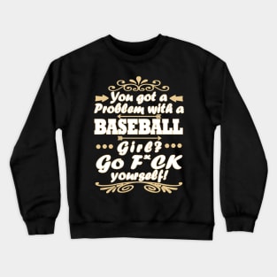 Baseball Baseball Player Sport Gift Crewneck Sweatshirt